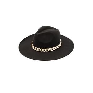 NEW ANARCHY STREET women's dakota chain band hat in black